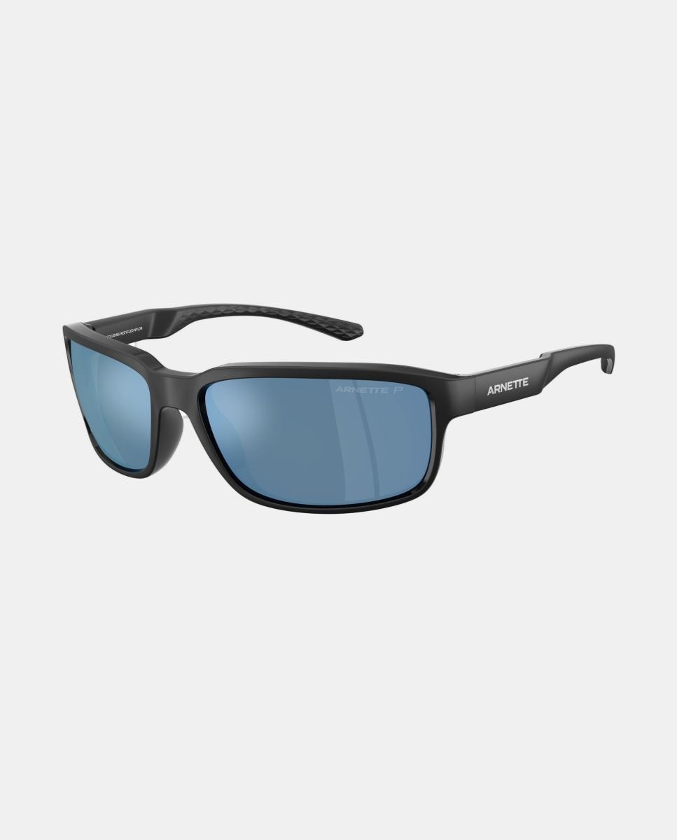 Gafas de sol AN4373 de hombre rectangular en inyectado con lente polarizada - Arnette - Negro Negro-9