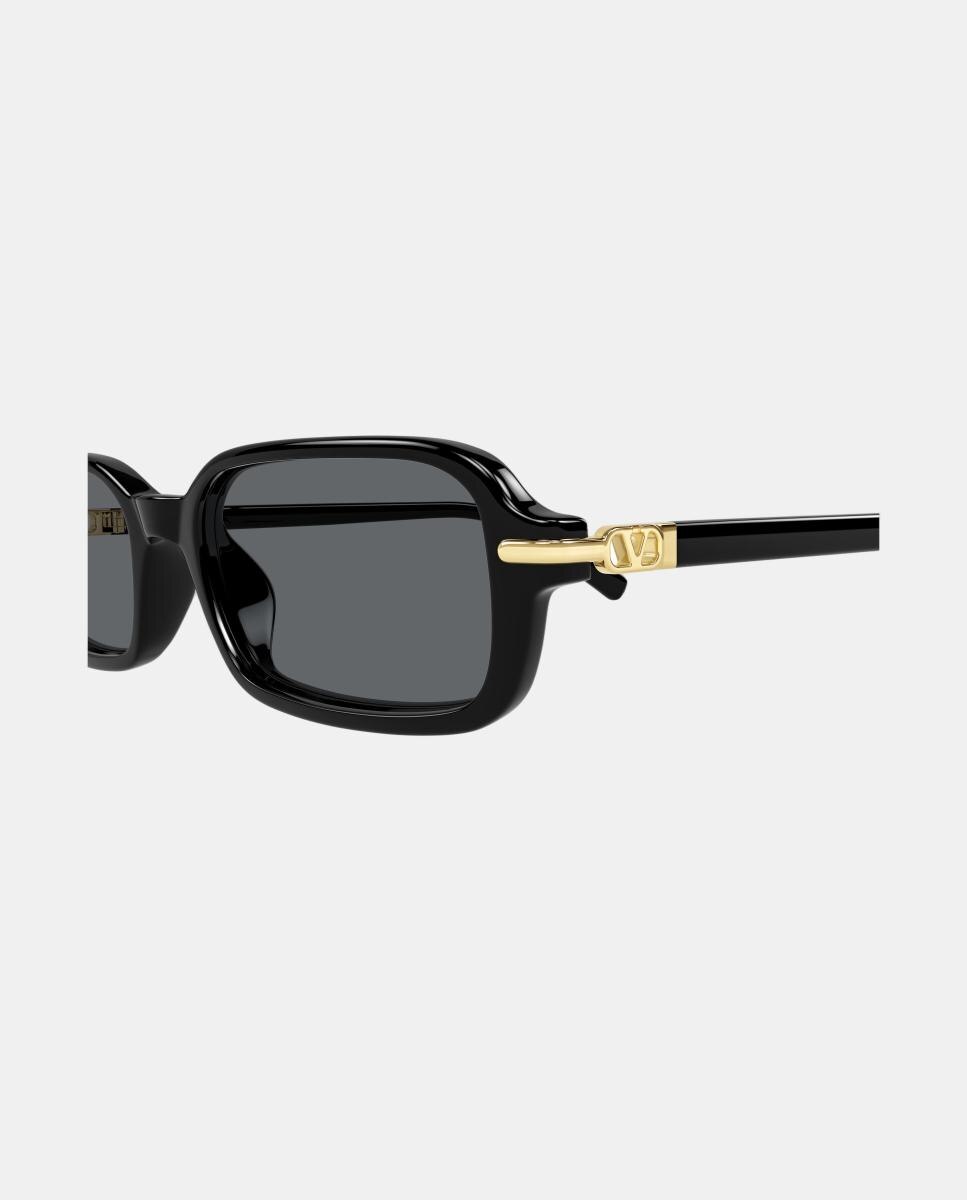 Imagen 3 de Gafas de sol VG0047S de mujer rectangular en acetato - Valentino - Negro Negro
