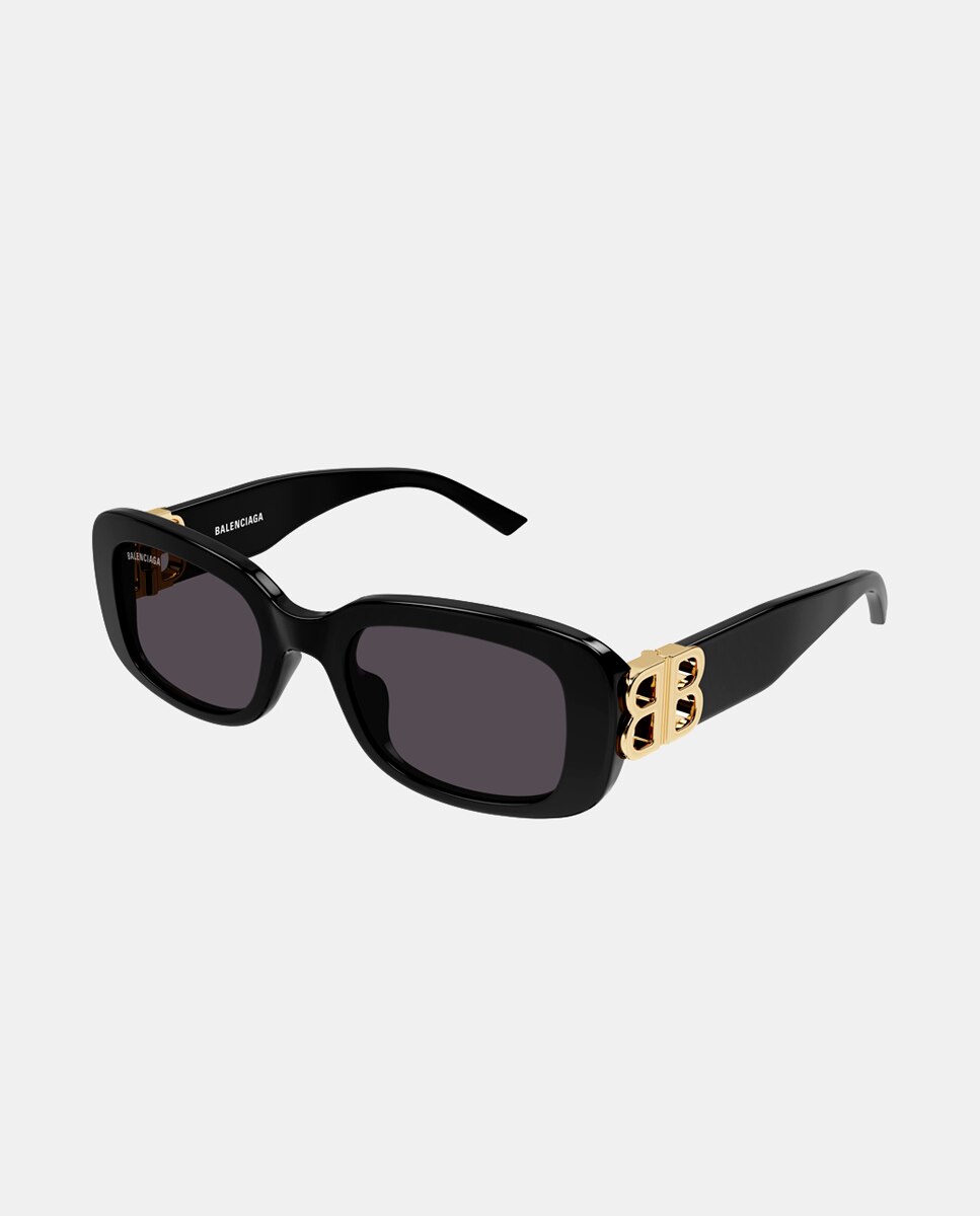 Imagen 0 de Gafas de sol de mujer rectangulares de acetato en negro Negro