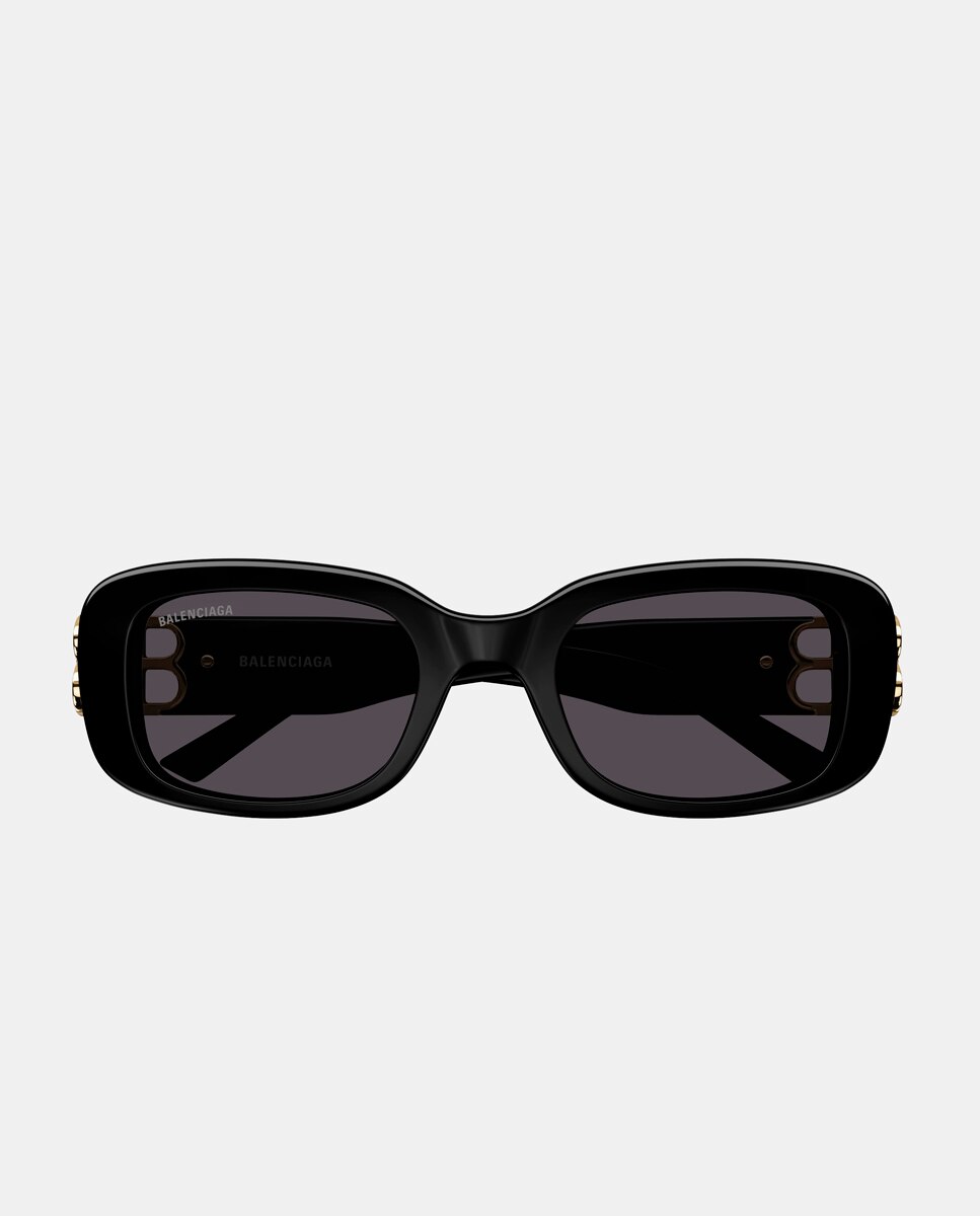 Gafas de sol de mujer rectangulares de acetato en - Balenciaga - Negro Negro-2