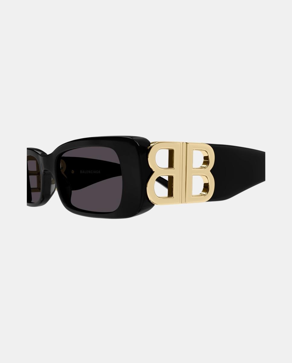 Gafa de sol BB0096S de mujer rectangular en acetato - Balenciaga - Negro Negro-3