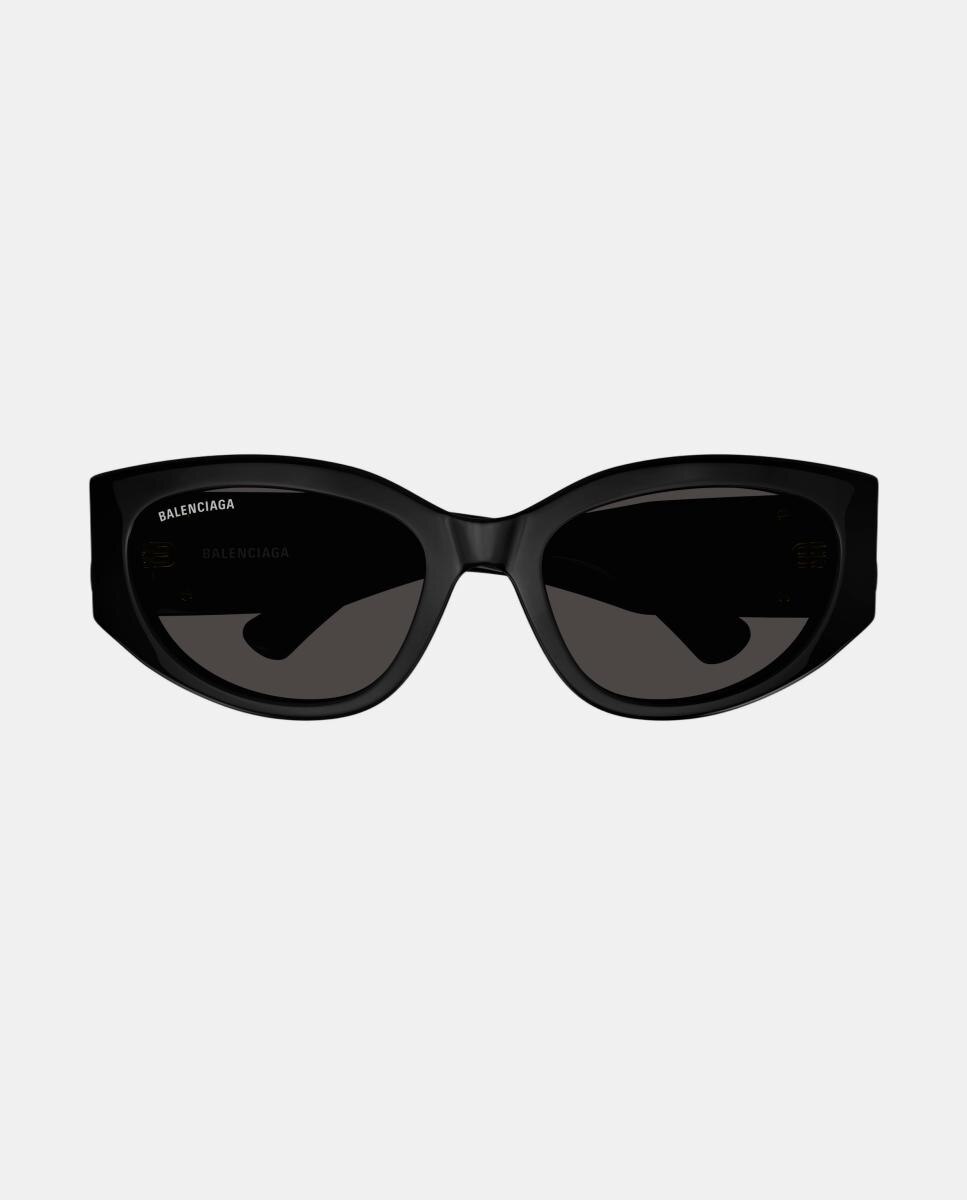 Gafa de sol BB0324SK de mujer ovalada en acetato - Balenciaga - Negro Negro-2
