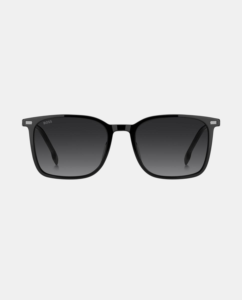 Imagen 0 de Gafas de sol BOSS 2004/G/S de hombre rectangular en acetato con lente degradada Negro