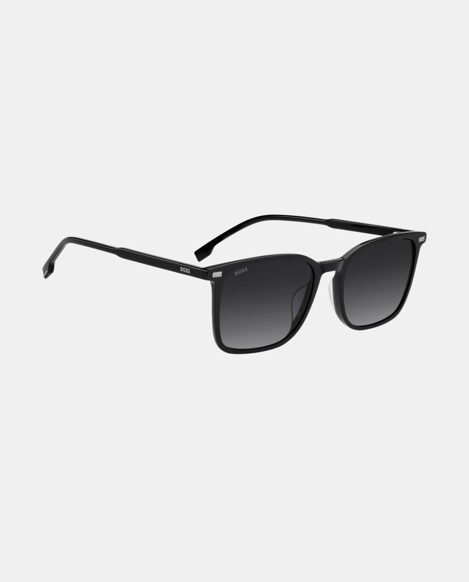 Gafas de sol BOSS 2004/G/S de hombre rectangular en acetato con lente degradada - Negro Negro-3