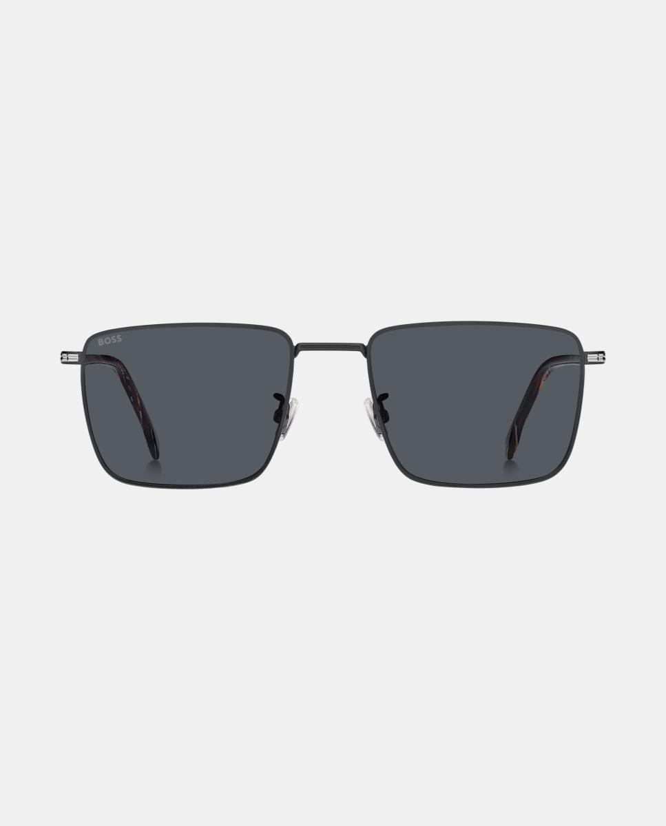 Imagen 0 de Gafas de sol BOSS 2007/G/S de hombre rectangular en metal Negro