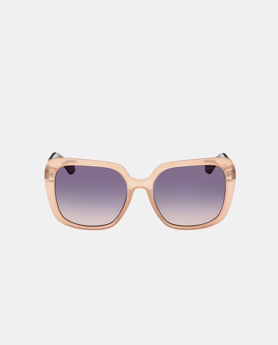 Gafa de sol de mujer cuadradas en color - Guess - Beige Beige-1