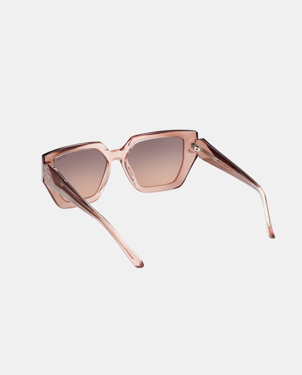 Gafas de sol de mujer geométricas en - Guess - Marrón claro Marrón claro-4