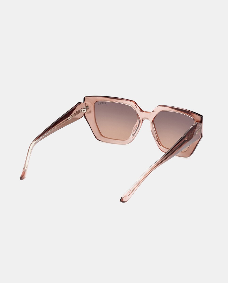 Gafas de sol de mujer geométricas en - Guess - Marrón claro Marrón claro-6