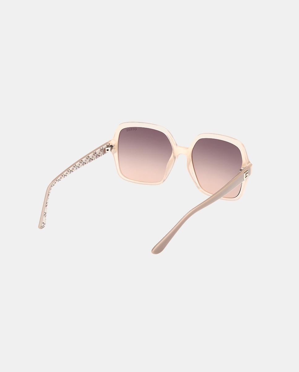 Gafas de sol de mujer cuadradas oversize en - Guess - Beige Beige-4