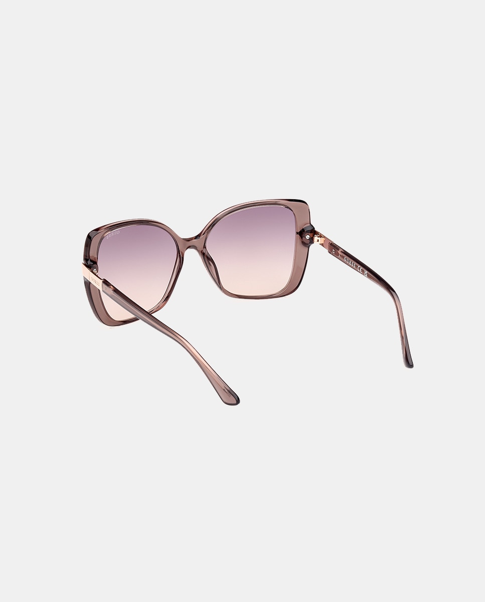 Gafas de sol de mujer mariposa oversize en - Guess - Beige Beige-3