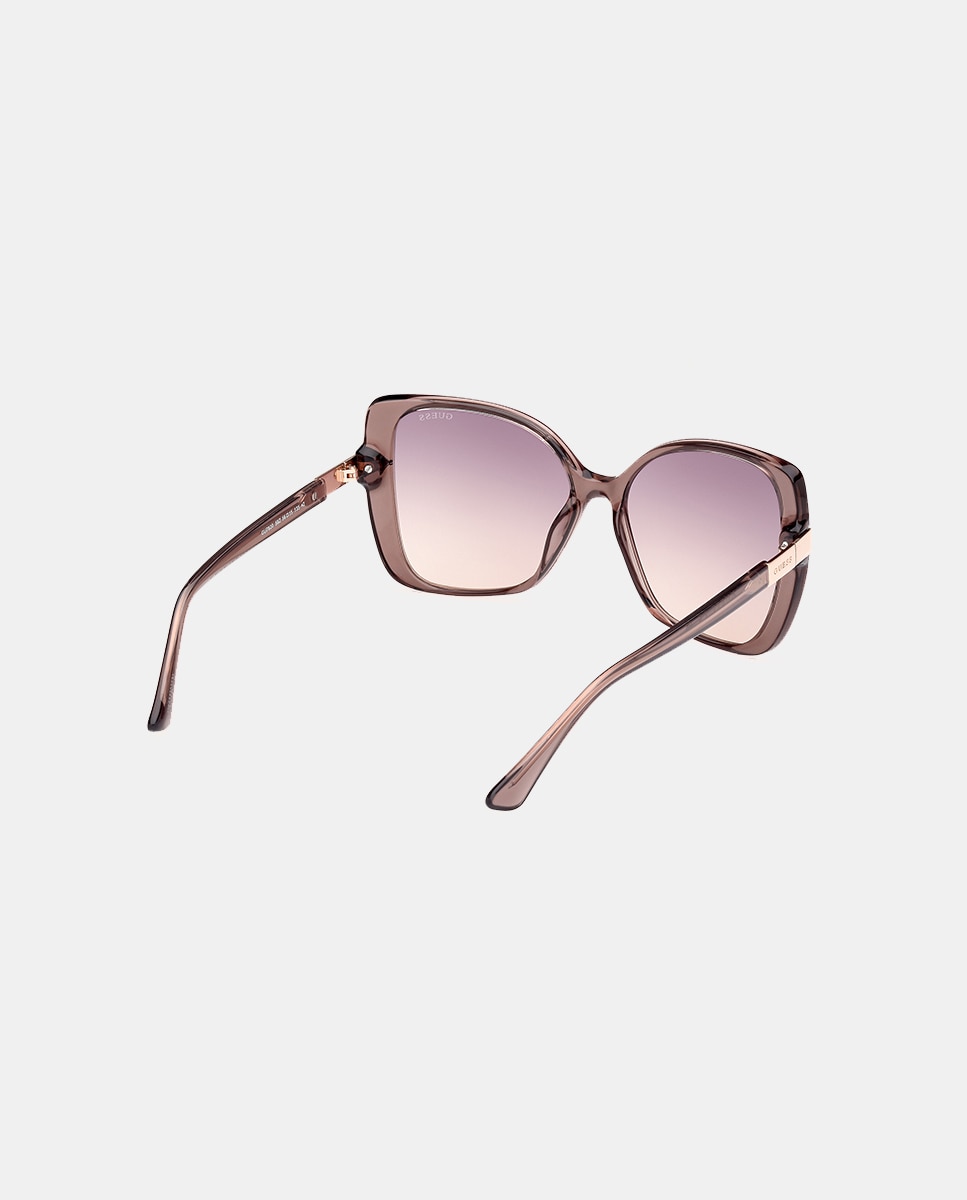 Gafas de sol de mujer mariposa oversize en - Guess - Beige Beige-4