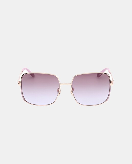 Imagen 0 de Gafa de sol mujer cuadradas en metal con lente degradada