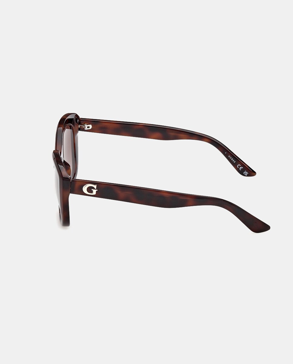 Óculos de Sol Quadrados Injetados com Lente em Degradé Castanho-3