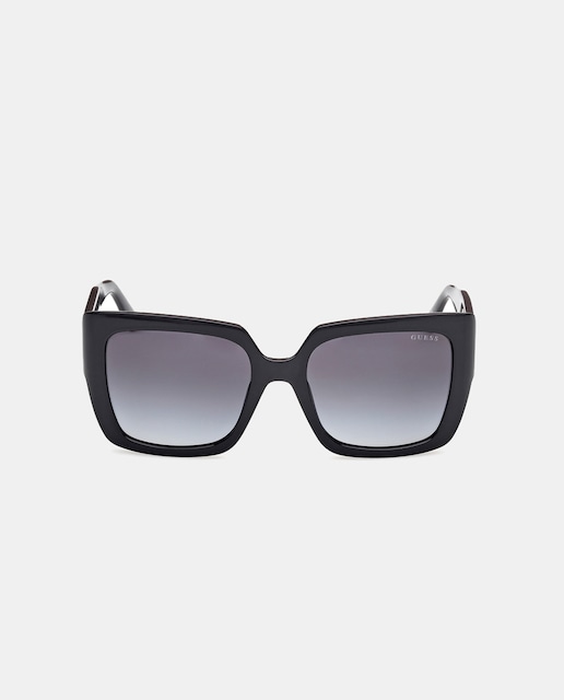 Gafas De Sol GUESS Para Mujer - Modelo GU7745, Color Smoke Mirror Con Montura Gunmetal, Talla 64