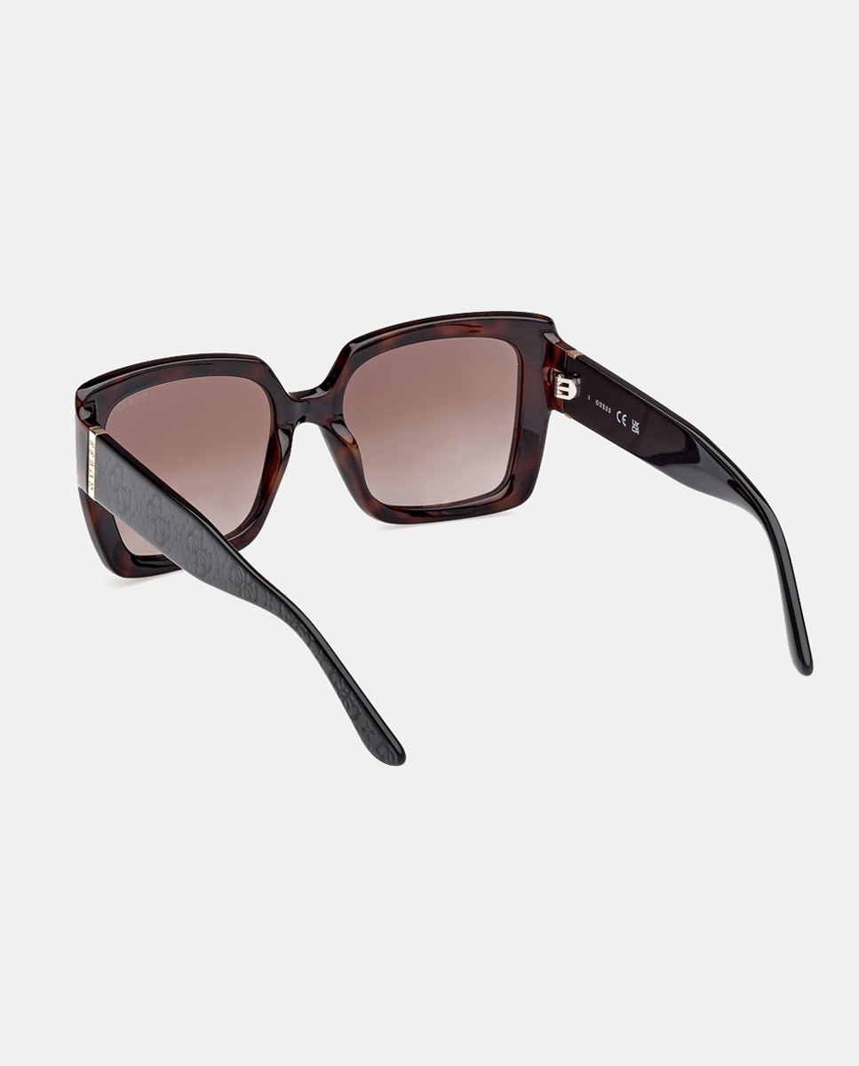 Gafa de sol mujer cuadradas en inyectado con lente degradada - Guess - Marrón Marrón-4