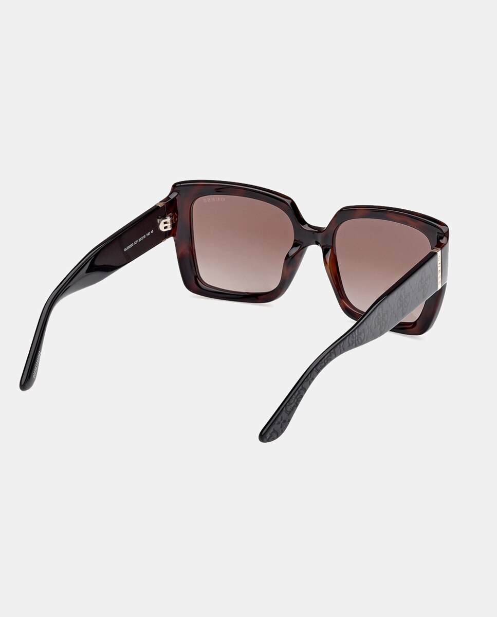 Gafa de sol mujer cuadradas en inyectado con lente degradada - Guess - Marrón Marrón-6