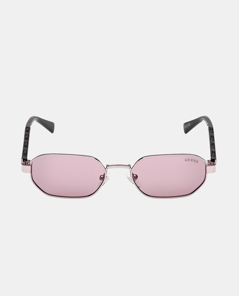 Gafa de sol unisex geométrica metalica - Guess - Lila Lila-1
