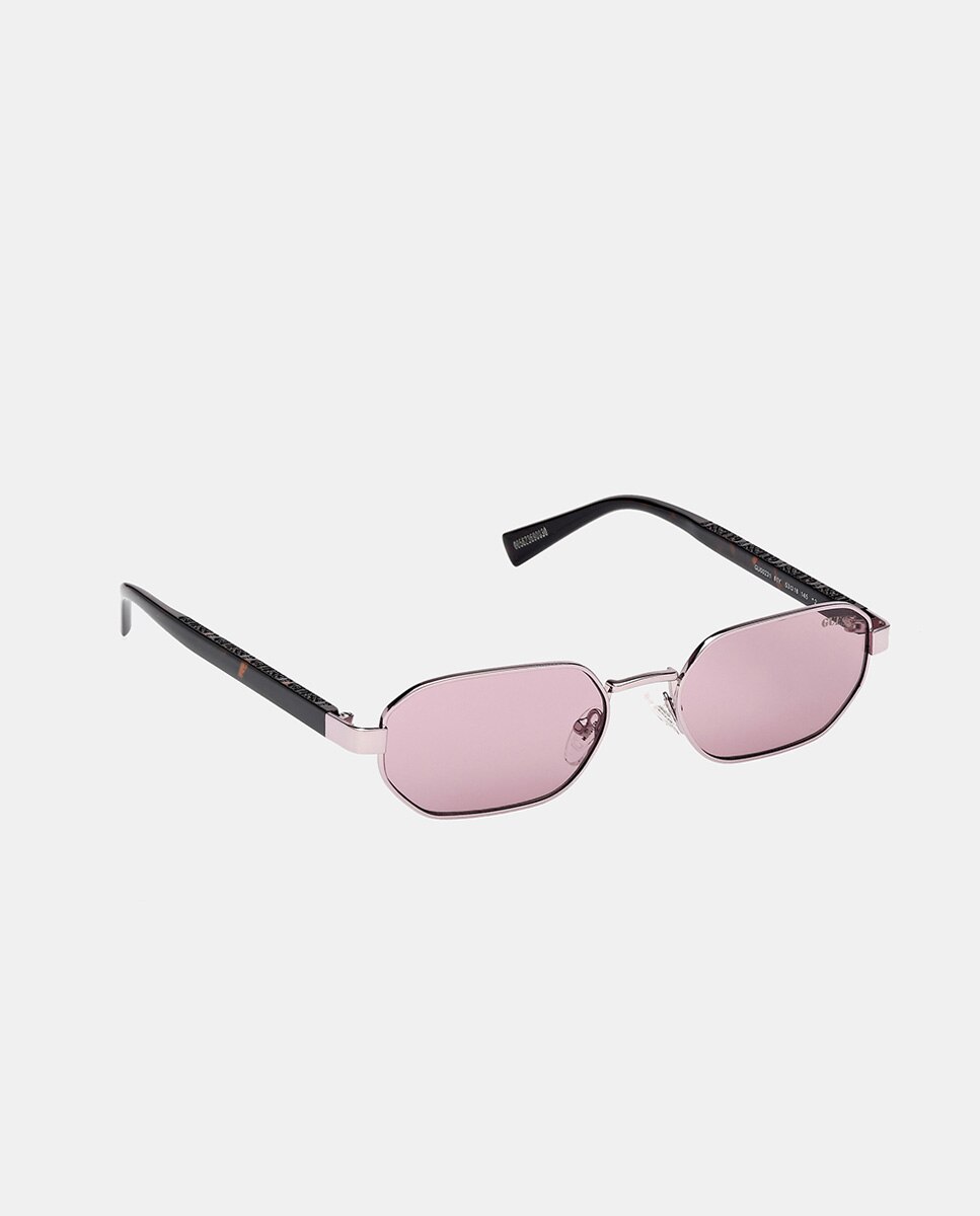 Gafa de sol unisex geométrica metalica - Guess - Lila Lila-2
