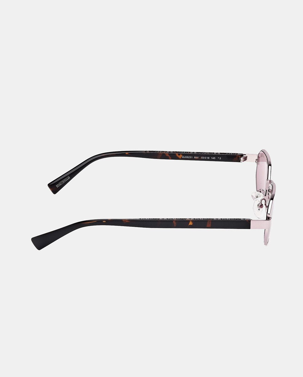 Gafa de sol unisex geométrica metalica - Guess - Lila Lila-3