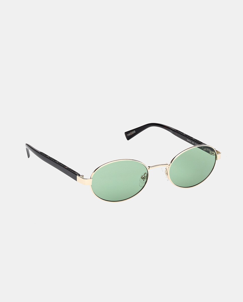 Gafa de sol unisex ovalada metalica - Guess - Oro Oro-2