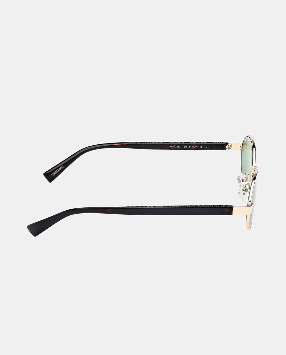 Gafa de sol unisex ovalada metalica - Guess - Oro Oro-3