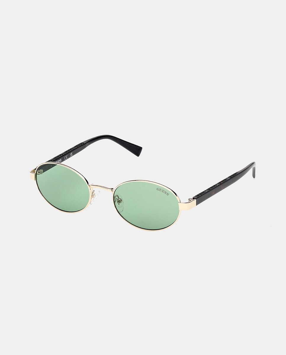 Gafa de sol unisex ovalada metalica - Guess - Oro Oro-6