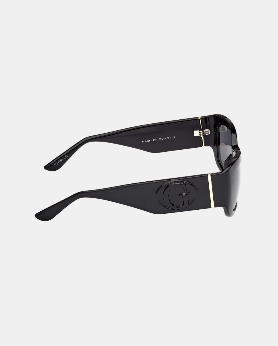 Imagen 4 de Gafa de sol de mujer rectangular en inyectado - Guess - Negro Negro