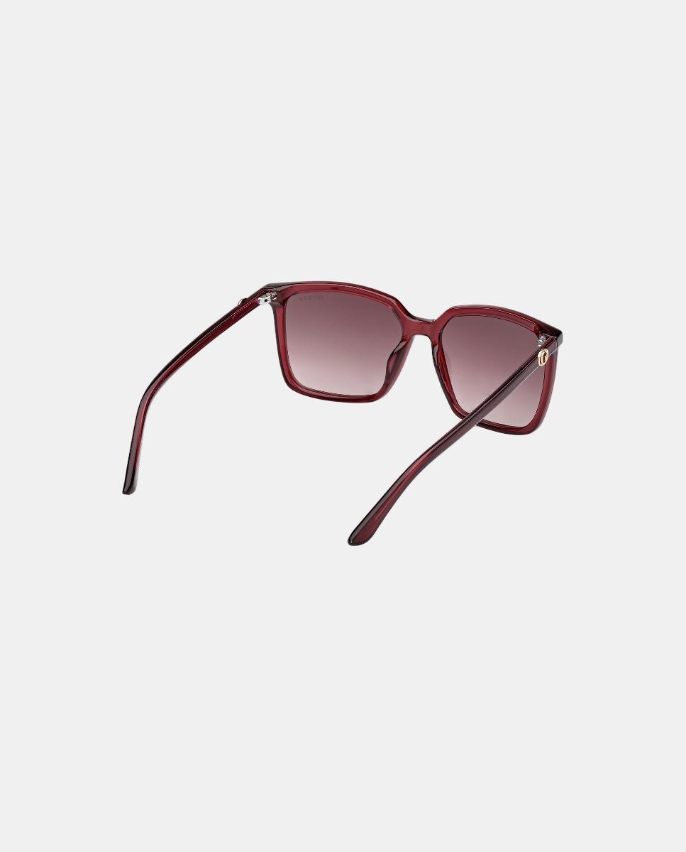 Gafa de sol de mujer cuadrada en inyectado con lente degradada - Guess - Burdeos Burdeos-5