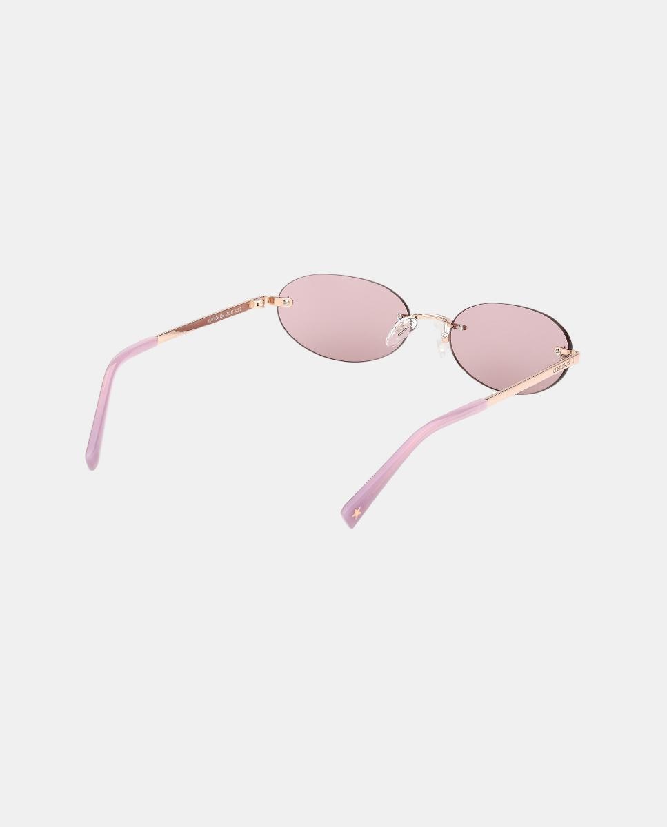 Gafa de sol unisex ovalada metalica - Guess - Oro Oro-6