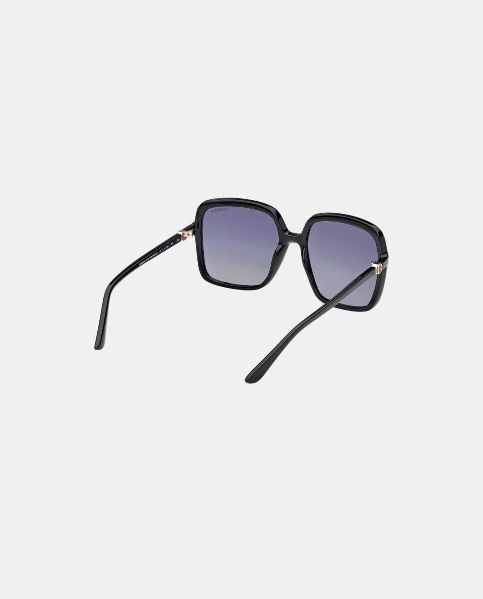 Gafa de sol de mujer cuadrada en inyectado con lente polarizada - Guess - Negro Negro-6