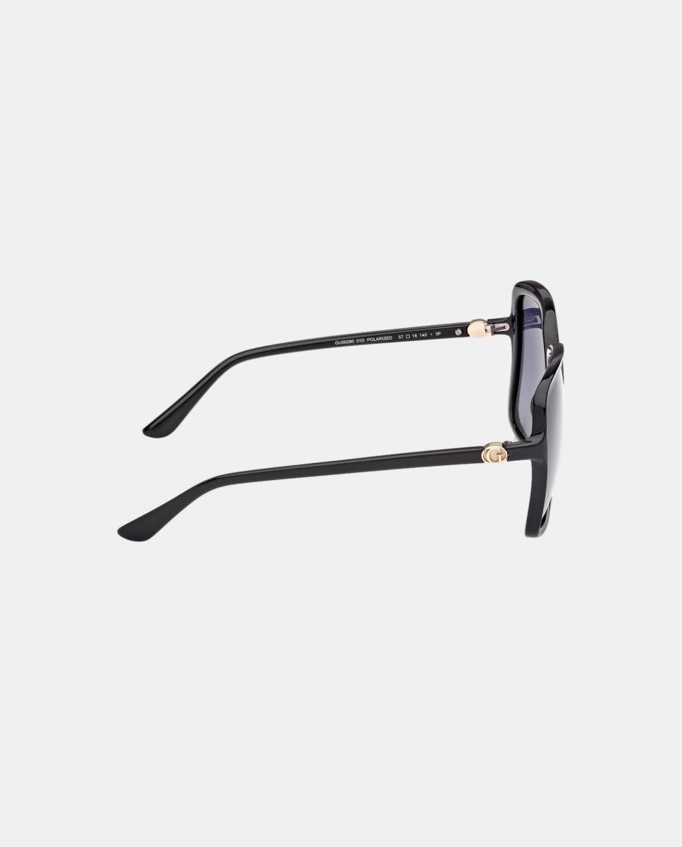Gafa de sol de mujer cuadrada en inyectado con lente polarizada - Guess - Negro Negro-7