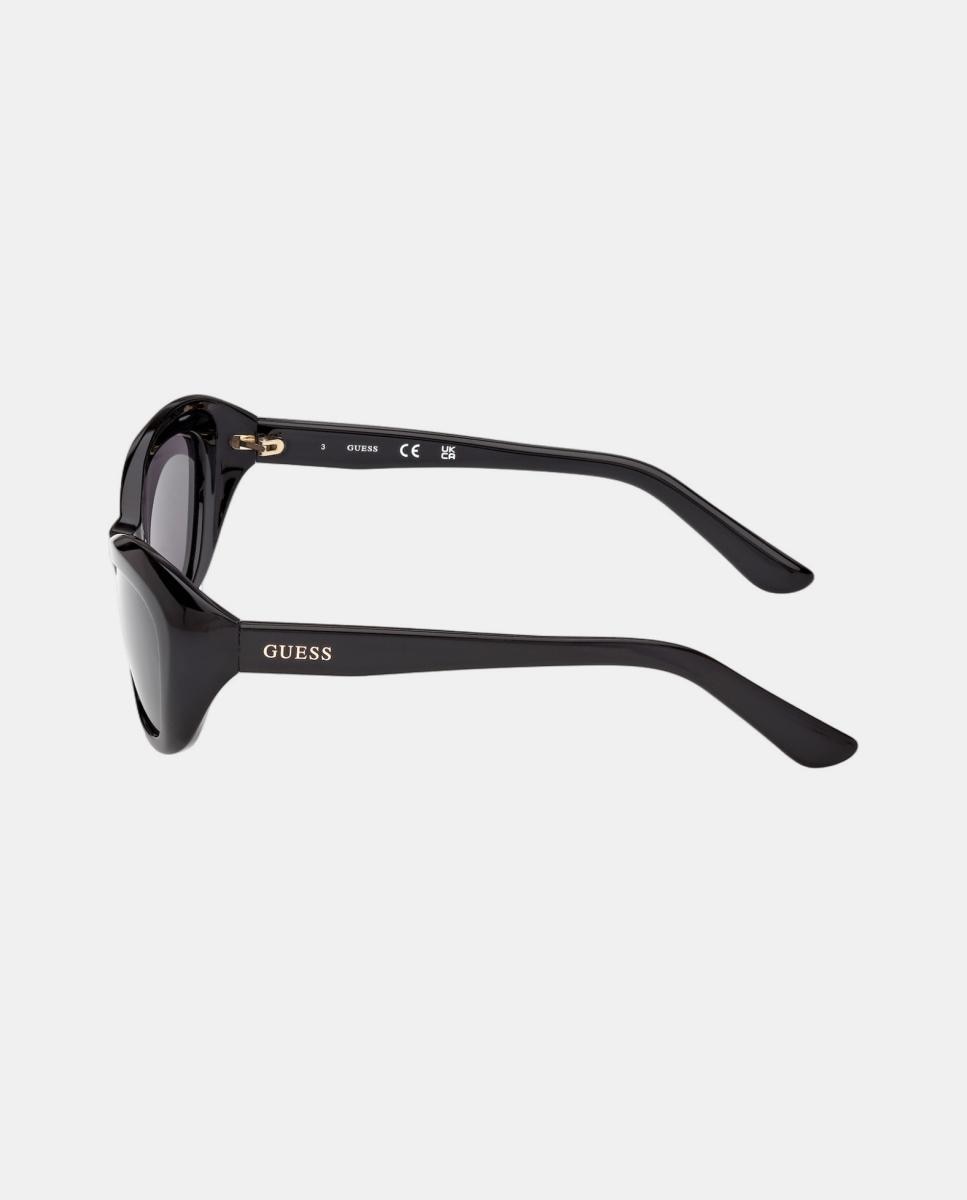 Gafa de sol de mujer ojo de gato en inyectado - Guess - Negro Negro-3