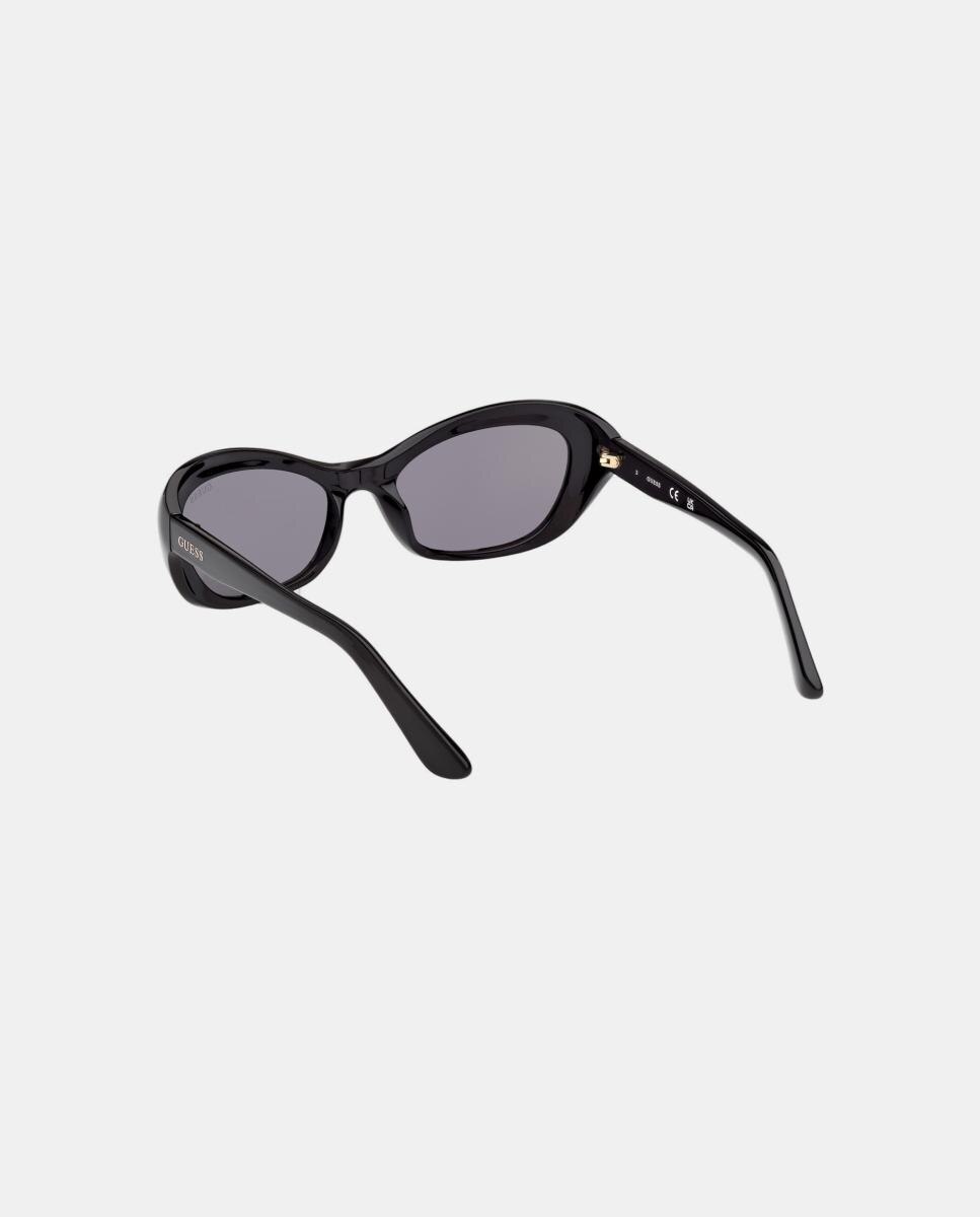 Gafa de sol de mujer ojo de gato en inyectado - Guess - Negro Negro-4
