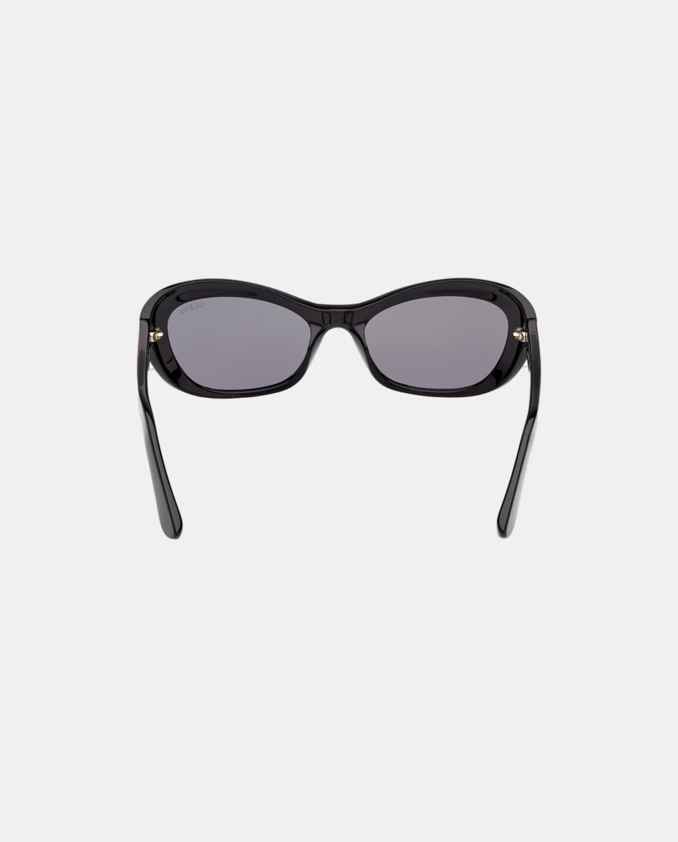 Gafa de sol de mujer ojo de gato en inyectado - Guess - Negro Negro-5