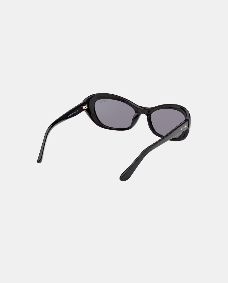 Gafa de sol de mujer ojo de gato en inyectado - Guess - Negro Negro-6