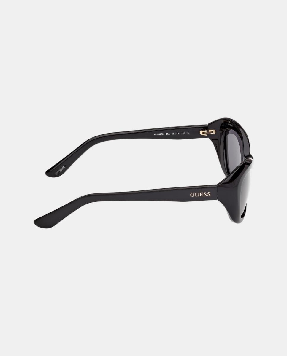 Gafa de sol de mujer ojo de gato en inyectado - Guess - Negro Negro-7
