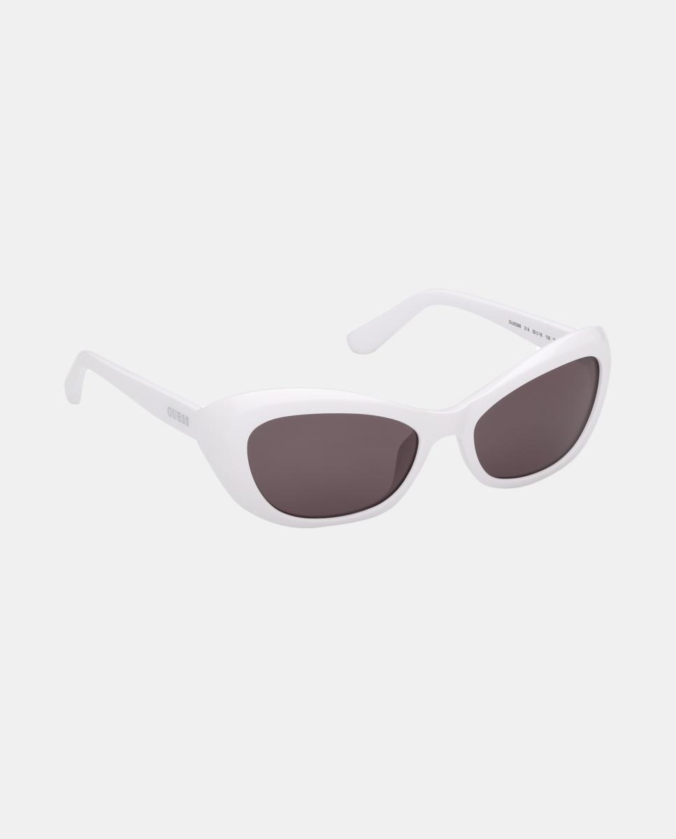 Gafa de sol de mujer ojo de gato en inyectado - Guess - Blanco Blanco-8