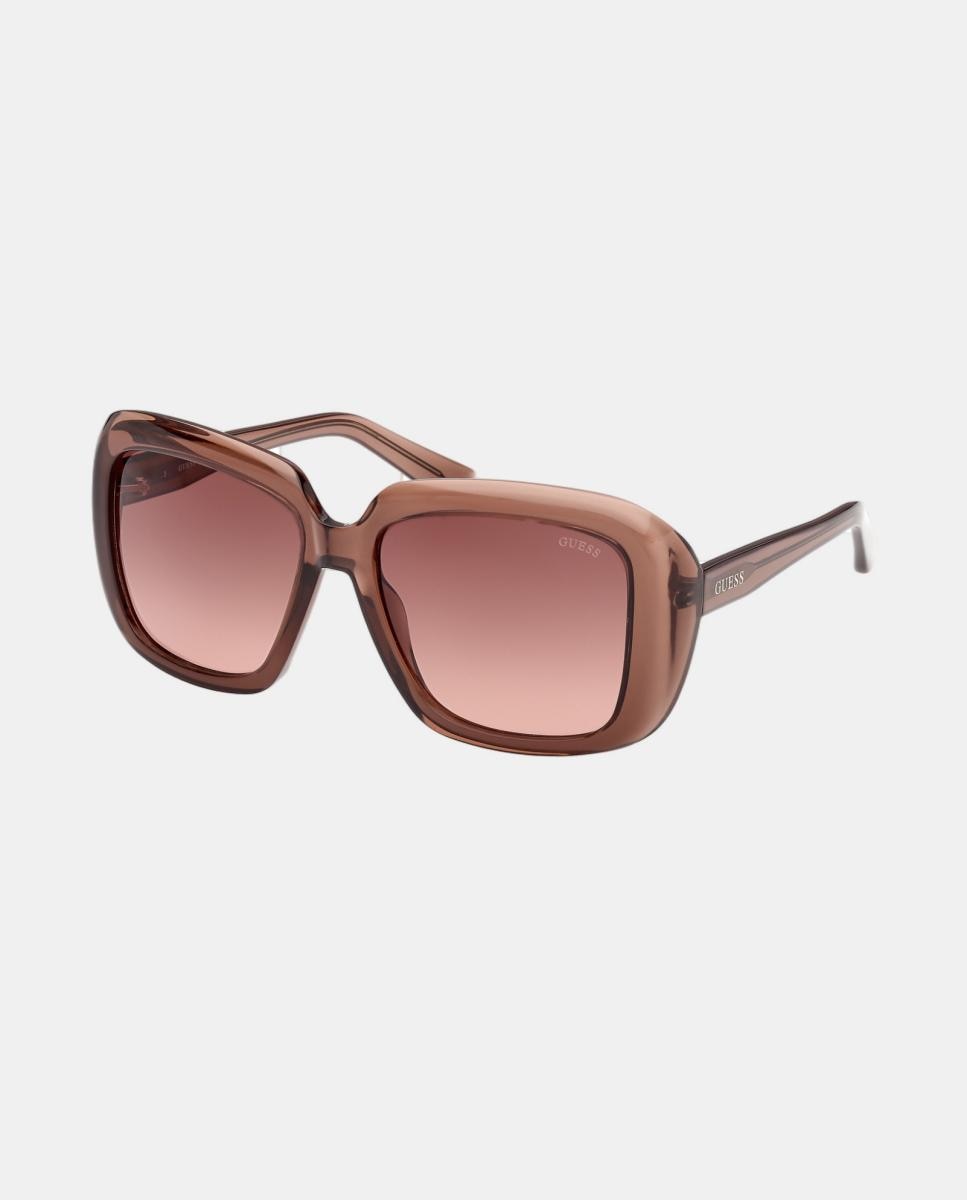 Gafa de sol de mujer cuadrada en inyectado con lente degradada - Guess - Marrón Marrón-2