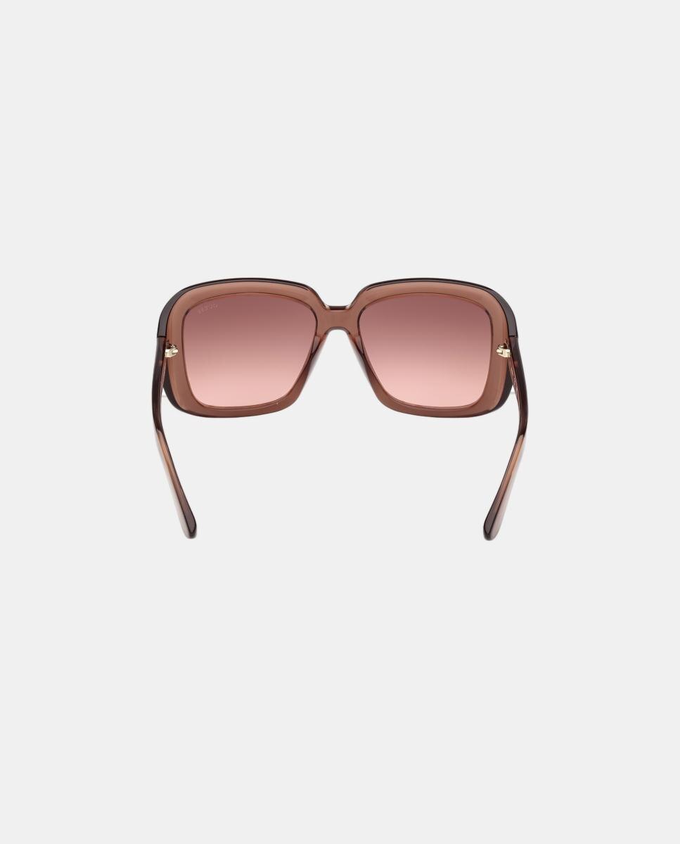 Gafa de sol de mujer cuadrada en inyectado con lente degradada - Guess - Marrón Marrón-5