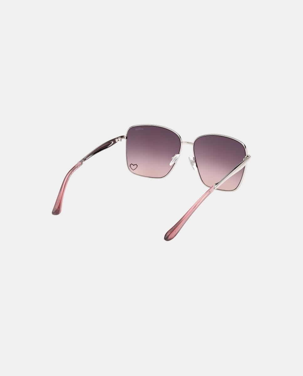 Gafas de sol GU00308 de mujer cuadrada en metal con lente degradada - Guess - Marrón Marrón-6