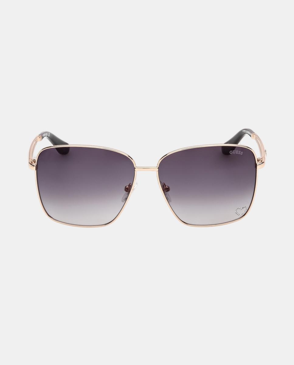 Gafas de sol GU00308 de mujer cuadrada en metal con lente degradada - Guess - Oro Oro-1