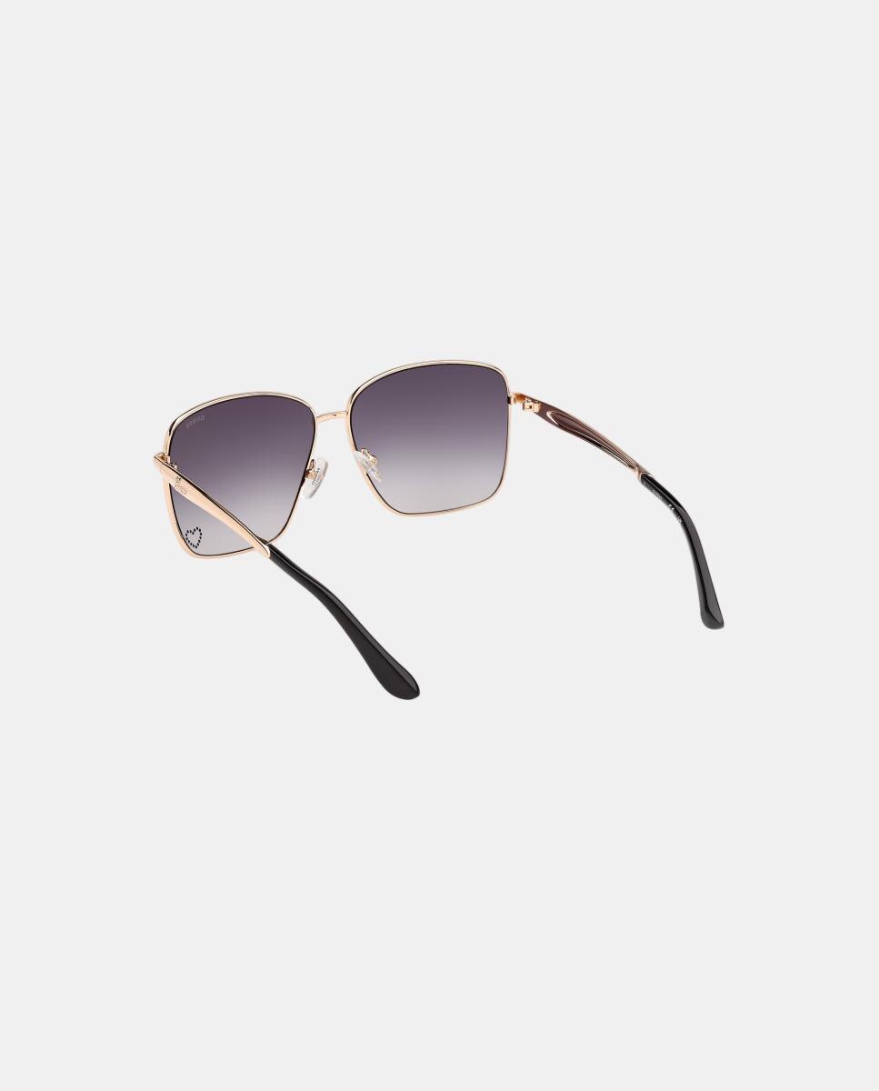 Gafas de sol GU00308 de mujer cuadrada en metal con lente degradada - Guess - Oro Oro-4