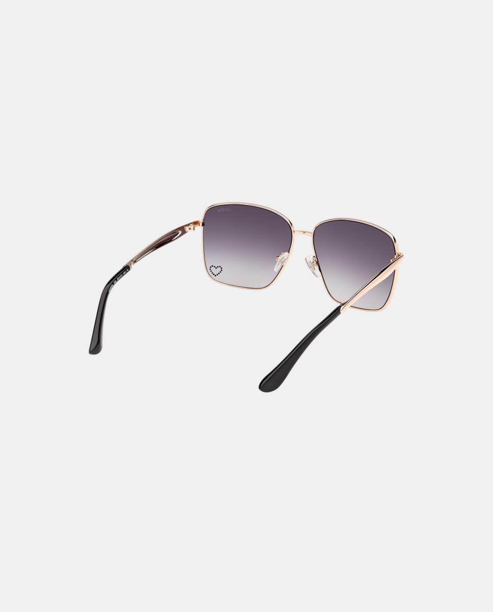 Gafas de sol GU00308 de mujer cuadrada en metal con lente degradada - Guess - Oro Oro-6
