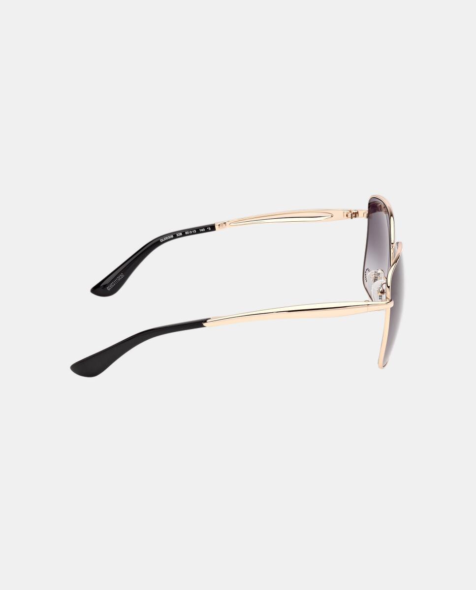 Gafas de sol GU00308 de mujer cuadrada en metal con lente degradada - Guess - Oro Oro-7