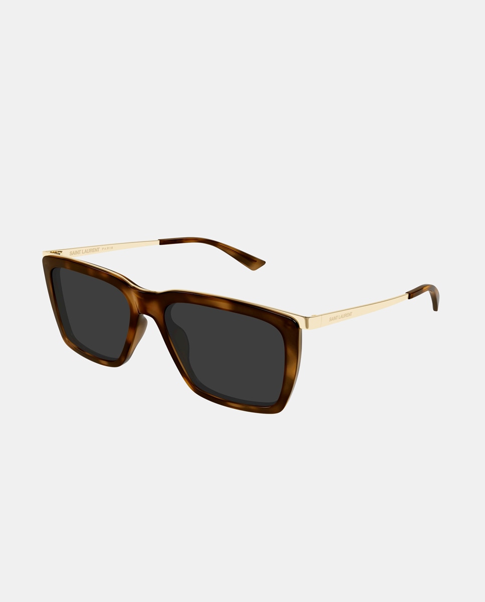 Imagen 0 de Gafa de sol de hombre rectangular en acetato Marrón