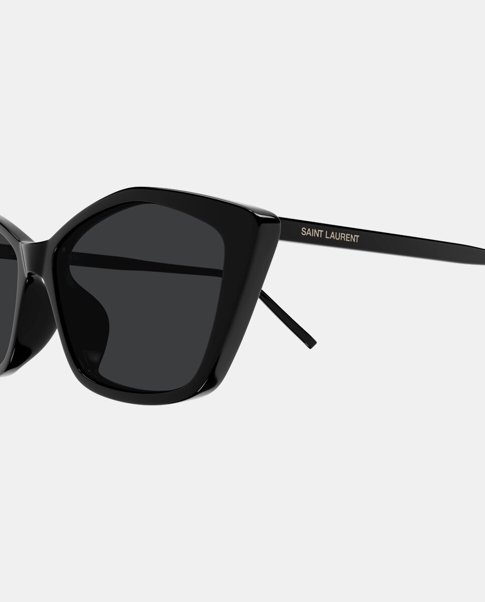 Gafa de sol de mujer ojo de gato en acetato - Saint Laurent - Negro Negro-3