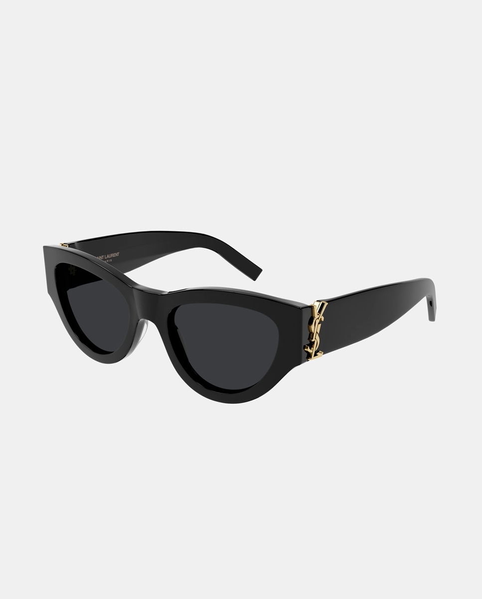 Gafa de sol de mujer ojo de gato en acetato - Saint Laurent - Negro Negro-1