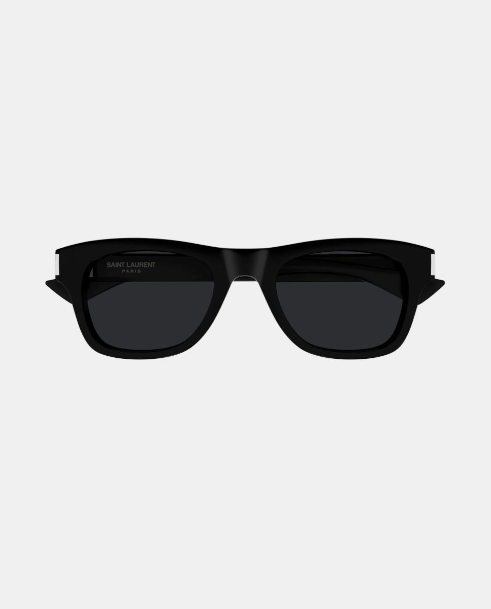 Gafa de sol de hombre rectangular en acetato - Saint Laurent - Negro Negro-2