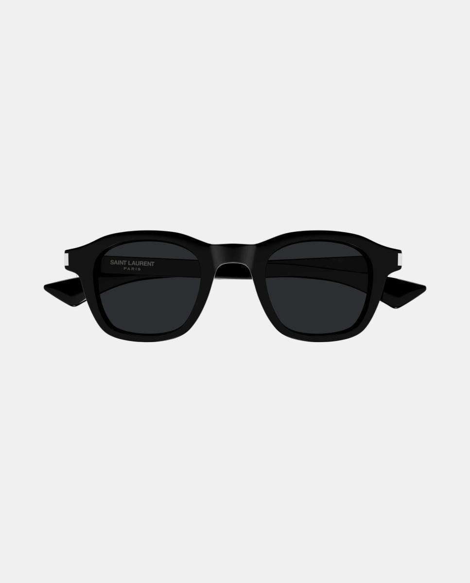 Gafa de sol unisex ovalada en acetato - Saint Laurent - Negro Negro-2