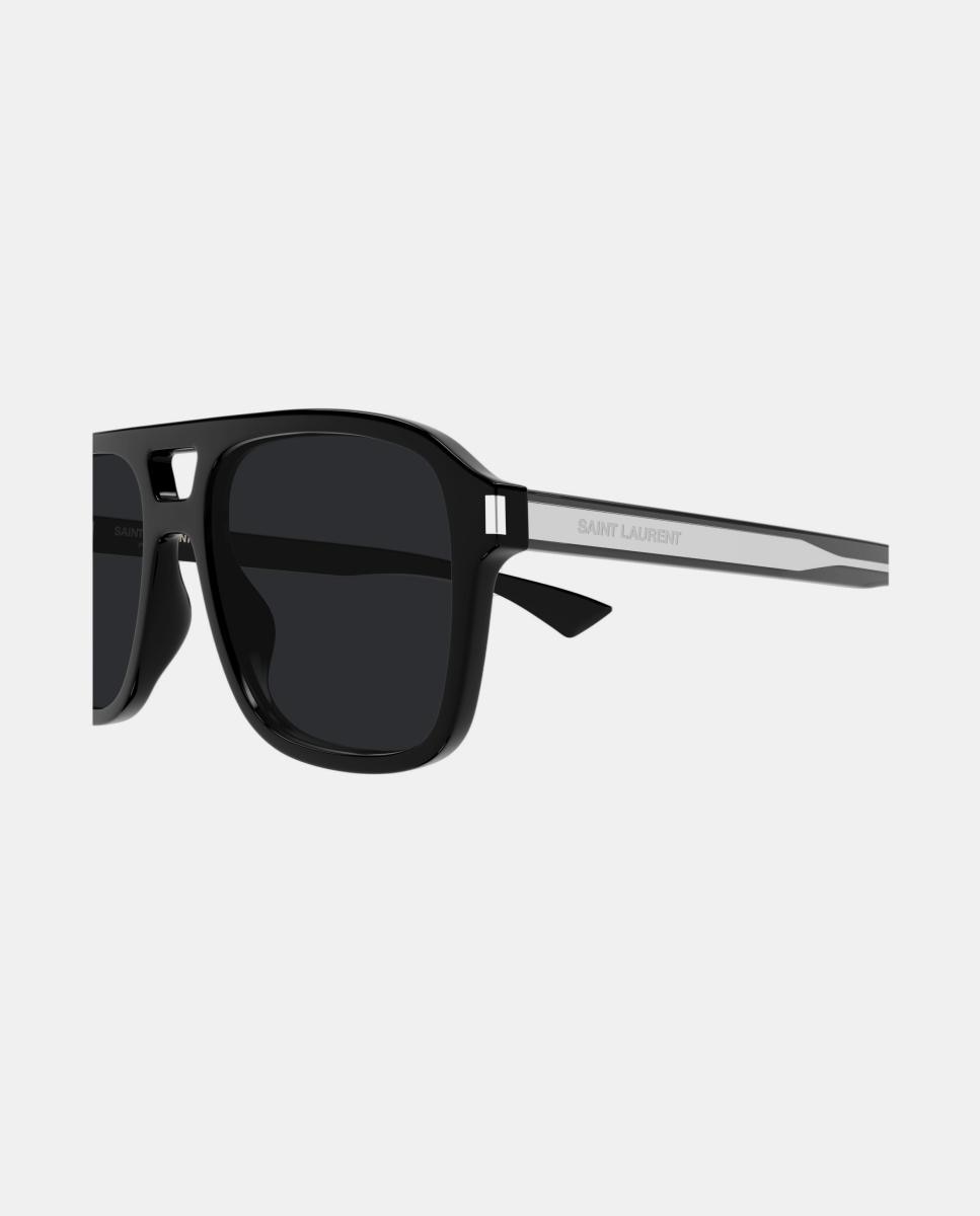 Gafa de sol unisex piloto en acetato - Saint Laurent - Negro Negro-3